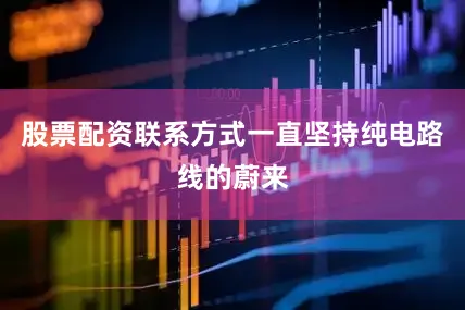 股票配资联系方式一直坚持纯电路线的蔚来